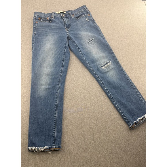 GAP Denim - Gap Jeans Women's 28 Blue Best Girlfriend Distressed Denim